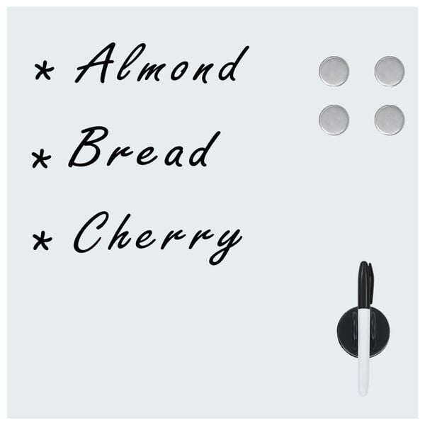 vidaXL Lavagna Magnetica a Parete in Vetro 50x50 cm