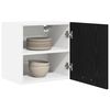 vidaXL Armadio pensile 2 pcs Rovere Nero e Bianco 40 x 31 x 40 cm