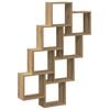 vidaXL Mensola a Muro Cubo Artigianale 90x15x119,5cm Legno Multistrato