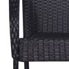 vidaXL Set da Pranzo da Giardino 7 pz Nero in Polyrattan