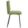 vidaXL Sedie da Pranzo 4 pz Verde Chiaro in Velluto