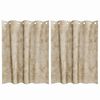 vidaXL Tende in Velluto con tende 2 pcs Crema 140 x 140 cm Velluto