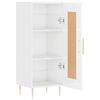 vidaXL Credenza Bianco Lucido 34,5x34x90 cm in Legno Multistrato