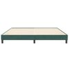 vidaXL Letto a Molle senza Materasso Verde Scuro 200x210 cm Velluto