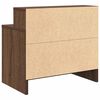 vidaXL Comodini con Cassetto 2 pz Rovere Marrone 51x31x47 cm