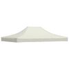vidaXL Tetto per Tendone per Feste 4x3 m Crema 270 g/m&sup2;