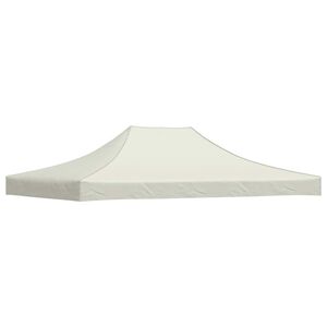vidaXL Tetto per Tendone per Feste 4x3 m Crema 270 g/m&sup2;