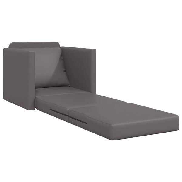 vidaXL Divano letto Grigio 74 x 77 x 81 cm Velluto