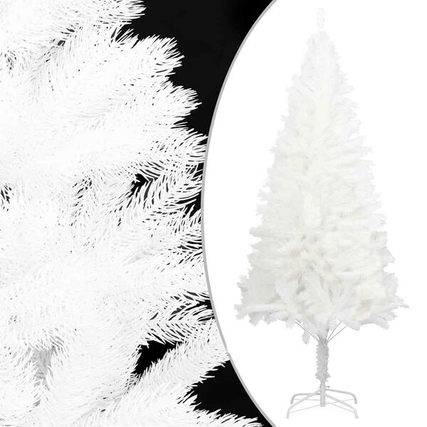 vidaXL Albero di Natale Artificiale con Aghi Realistici Bianco 180 cm