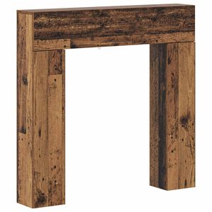 vidaXL Cornice per camino Legno antico 102 x 18 x 100,5 cm