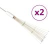 vidaXL Luci di Natale Fuochi Artificio 2pz Multicolore 20 cm 280 LED