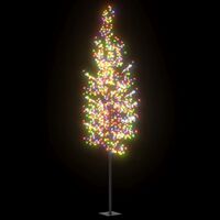 vidaXL Albero di Natale 1200 LED Colorati Ciliegio in Fiore 400 cm