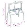 vidaXL Trappole per Talpe 4 pz Argento Acciaio Zincato