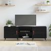 vidaXL Mobile TV Rovere nero 150 x 30 x 50 cm Legno multistrato