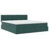 vidaXL Letto con Contenitore con materasso Verde Scuro 90 x 200 cm