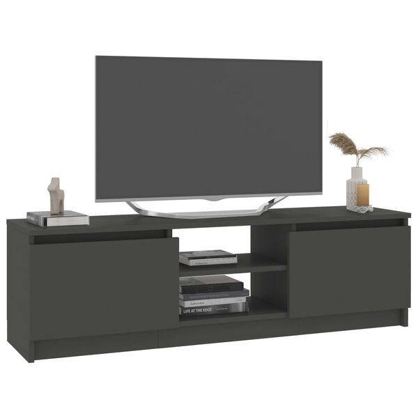 vidaXL Mobile Porta TV Grigio 120x30x35,5 cm in Legno Multistrato