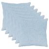 vidaXL Federa 6 pz HEERLEN Azzurro 55 x 55 cm