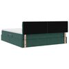 vidaXL Letto con Contenitore Verde Scuro 180 x 200 cm Velluto