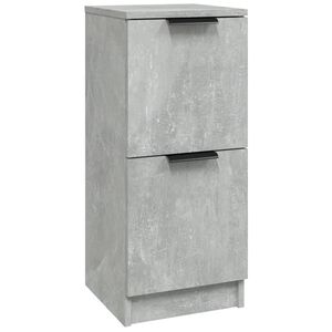 vidaXL Credenza Grigio Cemento 30x30x70 cm in Legno Multistrato