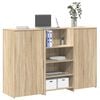 vidaXL Banco Reception Rovere Sonoma 155x50x103,5 cm Legno Multistrato