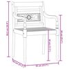vidaXL Set da Pranzo per Giardino 3 pz in Legno Massello di Teak