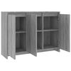 vidaXL Credenza Grigio Sonoma 102x33x75 cm in Truciolato