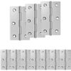 vidaXL Cerniera 12 pz 66 x 38 x 5 mm Argento Acciaio