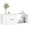 vidaXL Tavolino da Salotto Bianco 100x50,5x35 cm in Legno Multistrato