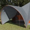 vidaXL Tenda Teepee per 9 Persone con tetto Grigio e arancione