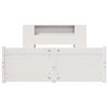 vidaXL Letto Libreria senza Materasso Bianco 140x190 cm Legno di Pino
