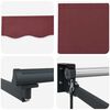vidaXL Tenda retrattile manuale con LED Rosso Borgogna 3 x 2,5 m