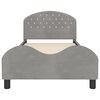 vidaXL Struttura letto bambini con testata Grigio chiaro 80 x 200 cm