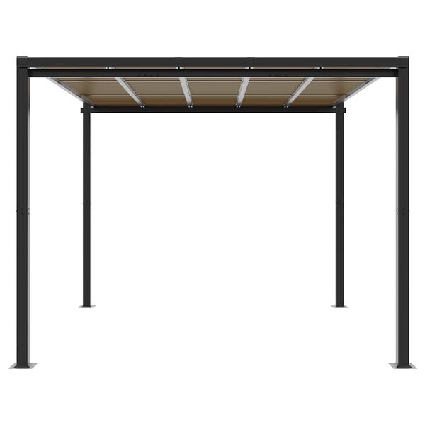 vidaXL Gazebo da Giardino Antracite 3x3 m in Alluminio