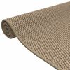 vidaXL Tappeto Corsia Aspetto Sisal Sabbia 50x100 cm