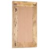 vidaXL Specchio Intagliato a Mano Bianco 80x50x2,5cm in Legno di Mango