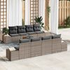 vidaXL Set Divano da Giardino 7 pcs Grigio