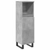 vidaXL Armadietto da Bagno Grigio Cemento 30x30x100 cm in Truciolato
