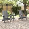 vidaXL Mobili da lounge da giardino 2 pcs Grigio chiaro