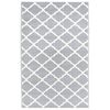 vidaXL Tappeto Lungo in BCF Bianco e Grigio 100x150 cm
