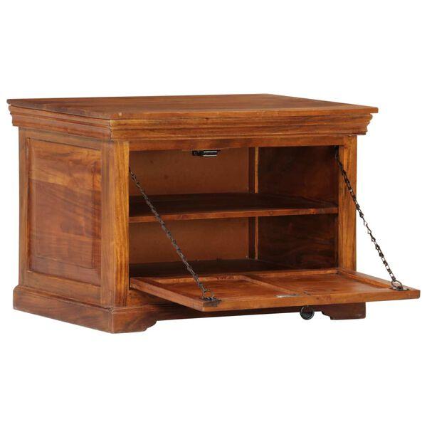 vidaXL Scarpiera 60x40x41 cm in Legno Massello di Acacia