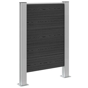 vidaXL Recinzione Contenitore per Rifiuti Grigio 85 x 12 x 115 cm