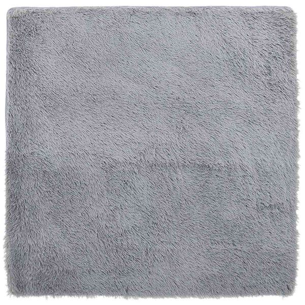 vidaXL Tappeto Shaggy a Pelo Lungo NAVARRA Grigio Chiaro 240x240 cm
