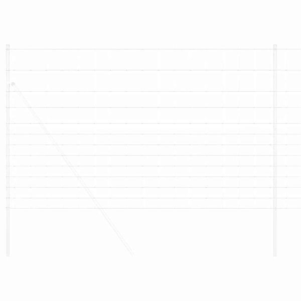 vidaXL Recinzione da campo Argento 25 x 1.5 m Acciaio zincato