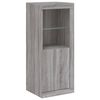 vidaXL Credenza con Luci LED Grigio Sonoma 41x37x100 cm