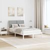 vidaXL Struttura del letto Bianco 120 x 190 cm Pino massello
