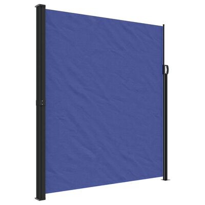 vidaXL Tenda da Sole Laterale Retrattile Blu 220x600 cm