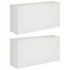 vidaXL Vaso da giardino 2 pz Bianco 100 x 30 x 40 cm