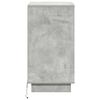 vidaXL Armadio da Notte con cassetto Grigio cemento 39 x 34,5 x 65 cm