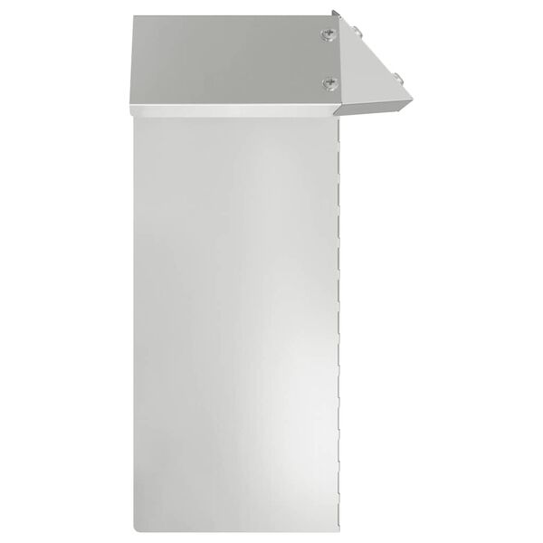 vidaXL Recinto per lumache 4 pcs Argento 13,5 x 13,5 x 25 cm