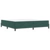 vidaXL Letto a molle con materasso Verde Scuro 200 x 200 cm Tessuto